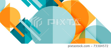 Simple circles and triangles abstract background. Vector illustration for covers, banners, flyers and posters and other designs Simple circles and triangles abstract background. Vector illustration for covers, banners, flyers and posters and other designs 73384572