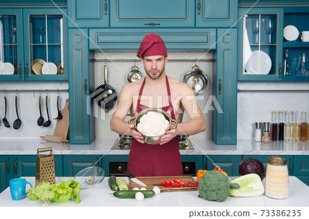 cooking healthy food in pot. time for dinner. eating only 73386235