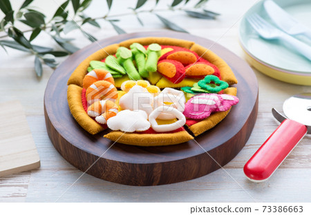 Pizza made from felt Pizza made from felt 73386663