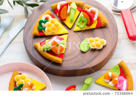 Pizza made from felt Pizza made from felt 73386664