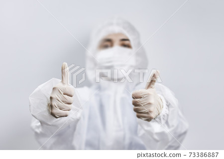 Portrait of a doctor fighting against Covid-19 Portrait of a doctor fighting against Covid-19 73386887