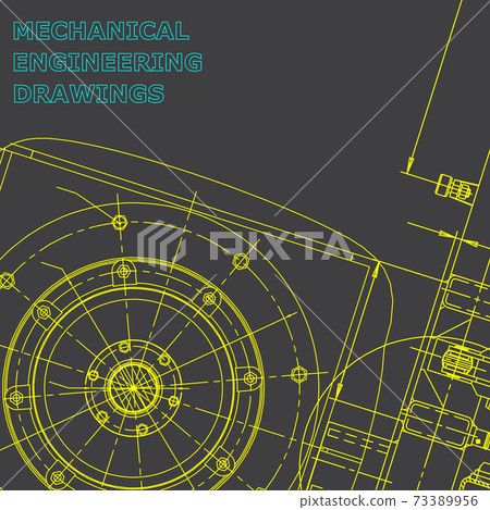 Backgrounds of engineering subjects. Technical illustration. Mechanical engineering Backgrounds of engineering subjects. Technical illustration. Mechanical engineering 73389956