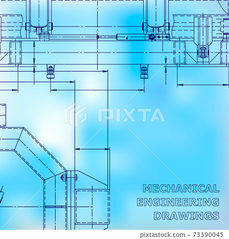 Backgrounds of engineering subjects. Technical illustration. Mechanical engineering Backgrounds of engineering subjects. Technical illustration. Mechanical engineering 73390045
