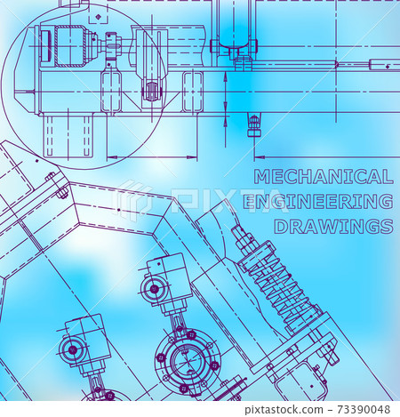 Backgrounds of engineering subjects. Technical illustration. Mechanical engineering Backgrounds of engineering subjects. Technical illustration. Mechanical engineering 73390048