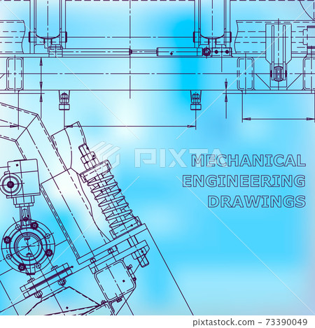 Backgrounds of engineering subjects. Technical illustration. Mechanical engineering Backgrounds of engineering subjects. Technical illustration. Mechanical engineering 73390049