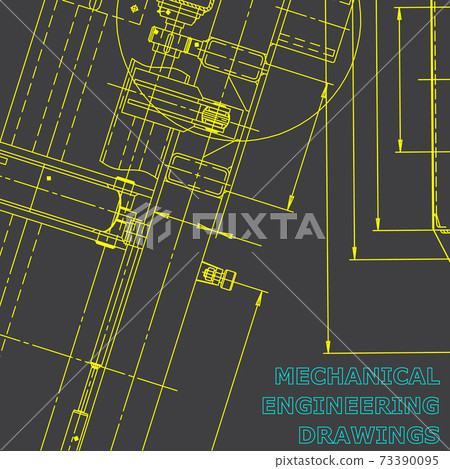 Backgrounds of engineering subjects. Technical illustration. Mechanical engineering Backgrounds of engineering subjects. Technical illustration. Mechanical engineering 73390095