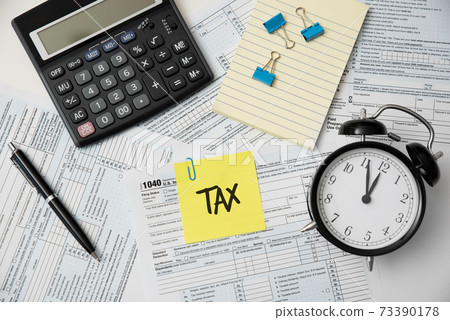 Tax time concept, accountancy 73390178