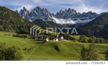 Geisler Dolomites Autumn Magdalena 73392957