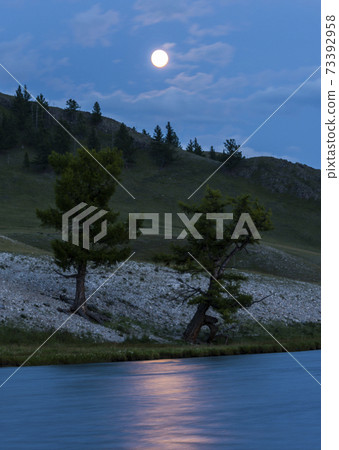 Full Moon River Mongolia 73392958