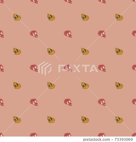 Abstract spooky seamless pattern with simple... - Stock Illustration ...