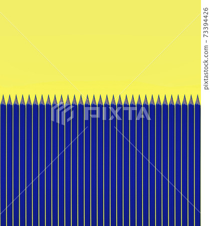 Pattern of blue pencils. 73394426