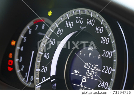 Close up image of modern car dashboard Close up image of modern car dashboard 73394736