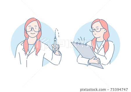 Medical procedures and examination set concept Medical procedures and examination set concept 73394747