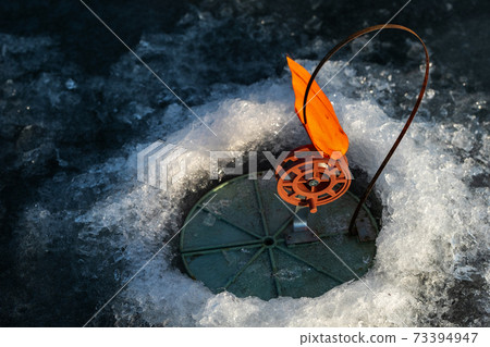 tackle for winter fishing, Fishing in the winter in the hole on live bait. tackle for winter fishing, Fishing in the winter in the hole on live bait. 73394947