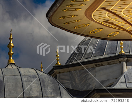 Abstract arrangement of roofs of the buildings in the Topkapi Abstract arrangement of roofs of the buildings in the Topkapi 73395248