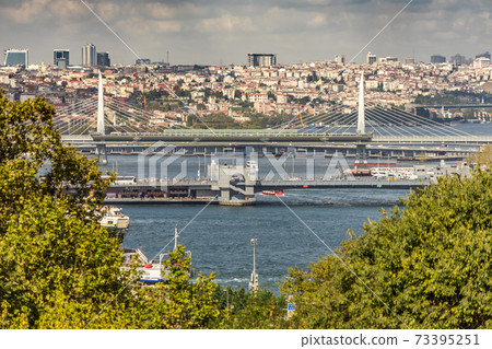 View over the Golden Horn with the Galata Bridge View over the Golden Horn with the Galata Bridge 73395251
