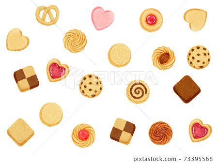 各種餅乾水平長 各種餅乾水平長 73395568
