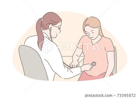 Childbearing, gestation, pregnancy concept Childbearing, gestation, pregnancy concept 73395872