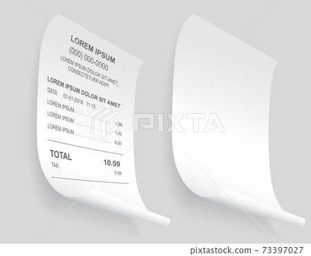 Payment check isometric. Buying financial invoice bill purchasing calculate pay vector isolated Payment check isometric. Buying financial invoice bill purchasing calculate pay vector isolated 73397027