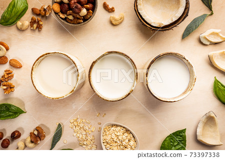 Vegan non dairy milk Vegan non dairy milk 73397338