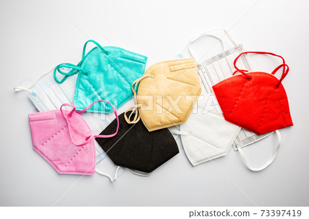 Multicolored surgical masks Multicolored surgical masks 73397419
