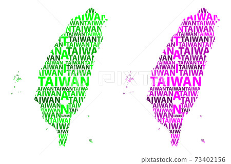Map of Taiwan - vector illustration 73402156