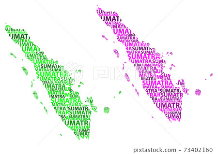 Map of Sumatra - vector illustration Map of Sumatra - vector illustration 73402160