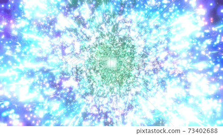 Color changing space particles concept 3d illustration background wallpaper artwork design 73402688
