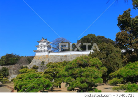 [Hyogo Prefecture] Akashi Castle under fine weather (Akashi Castle) 73403725