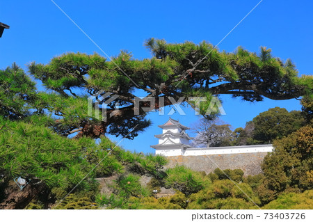 [Hyogo Prefecture] Akashi Castle under fine weather (Akashi Castle) 73403726