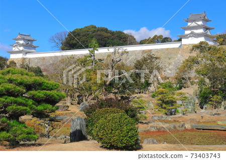 [兵庫縣]天氣晴朗的明石城（達見塔樓和達見塔樓） 73403743