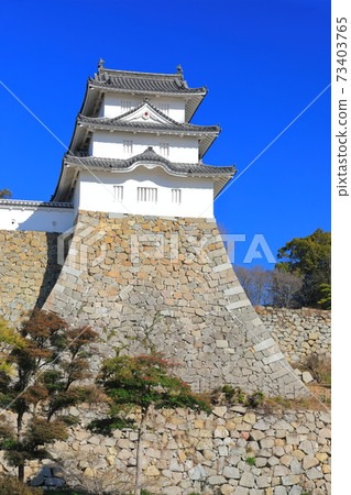 [兵庫縣]天氣晴朗的明石城（達見塔） 73403765