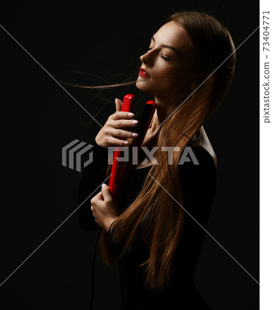 Sensual woman with silky fluttering in the wind 73404771