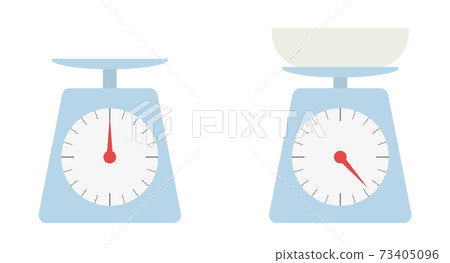 Kitchen scale without contour line 73405096