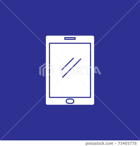tablet pad device solid style icon vector illustration 73405778