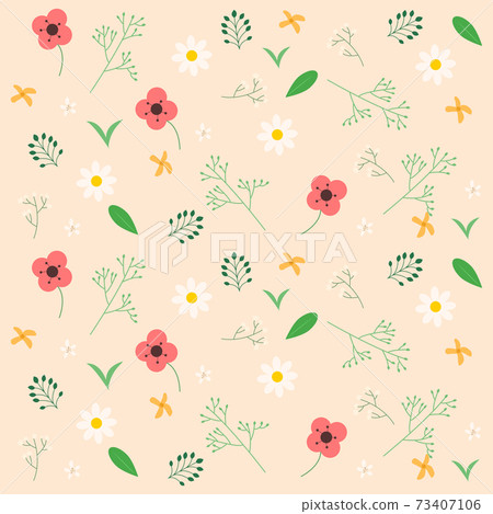 Floral pattern vector illustration 73407106