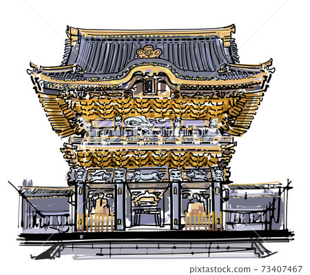The Yomei gate of Nikko Toshogu Shrine 73407467