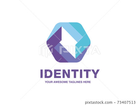 creative Impossible hexagon sign. Corporate Business geometric impossible abstract Logo creative Impossible hexagon sign. Corporate Business geometric impossible abstract Logo 73407513