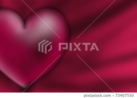 A background illustration with a profound feeling of a glossy three-dimensional heart placed on a satin cloth There are other colors such as red A background illustration with a profound feeling of a glossy three-dimensional heart placed on a satin cloth There are other colors such as red 73407550