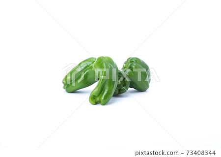 Multiple peppers white background Multiple peppers white background 73408344