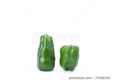Multiple peppers white background Multiple peppers white background 73408360