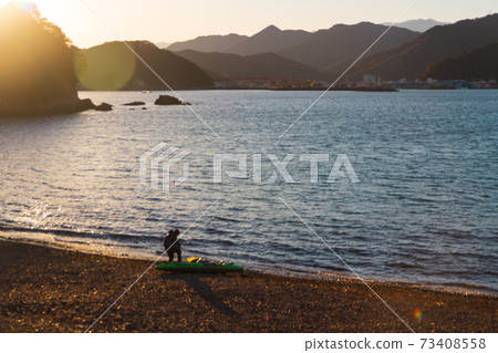 Coast of Kihoku Town, Mie Prefecture Landscape at dusk Coast of Kihoku Town, Mie Prefecture Landscape at dusk 73408558