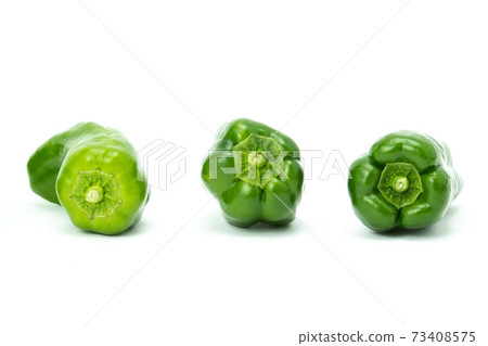 Multiple peppers white background 73408575