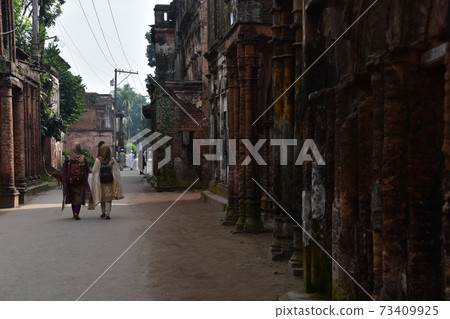 Dhaka, Bangladesh, Ancient Gao, Panam Nogol, an old millionaire residential area, an Islamic woman sightseeing 73409925