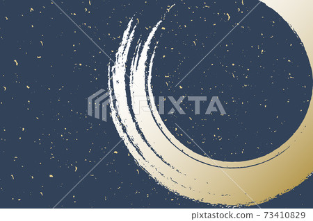 Illustration material Background material Japanese style Japanese paper Brush calligraphy vector 73410829