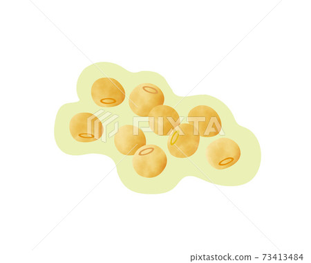 Ingredients that boost immunity / sugar restriction / watercolor border / soybean 73413484