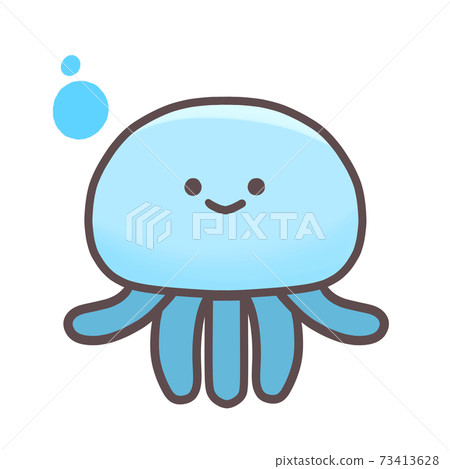 可愛的海洋生物水母先生 可愛的海洋生物水母先生 73413628