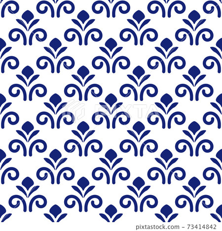 Azulejos portuguese traditional ornamental tile Azulejos portuguese traditional ornamental tile 73414842