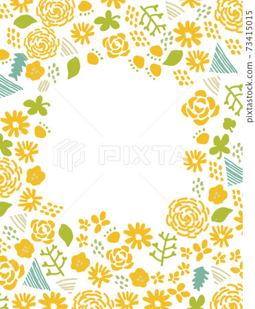 水彩風格的花圖背景架 水彩風格的花圖背景架 73415015