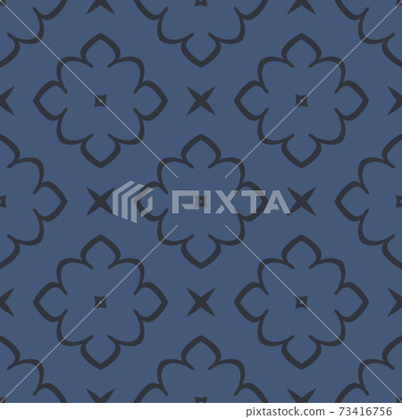Indigo blue hand drawn seamless pattern. seamless denim pattern 73416756